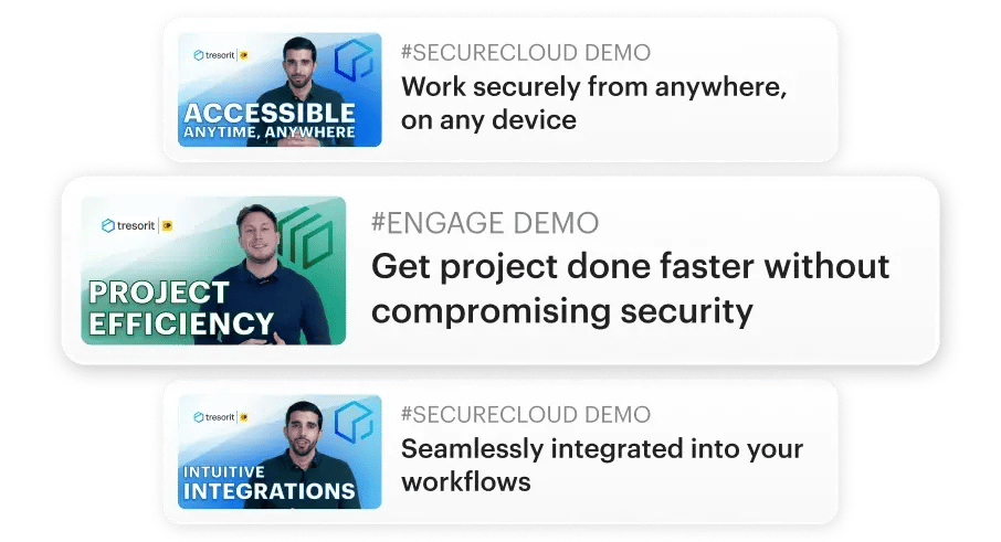 Tresorit product demo videos