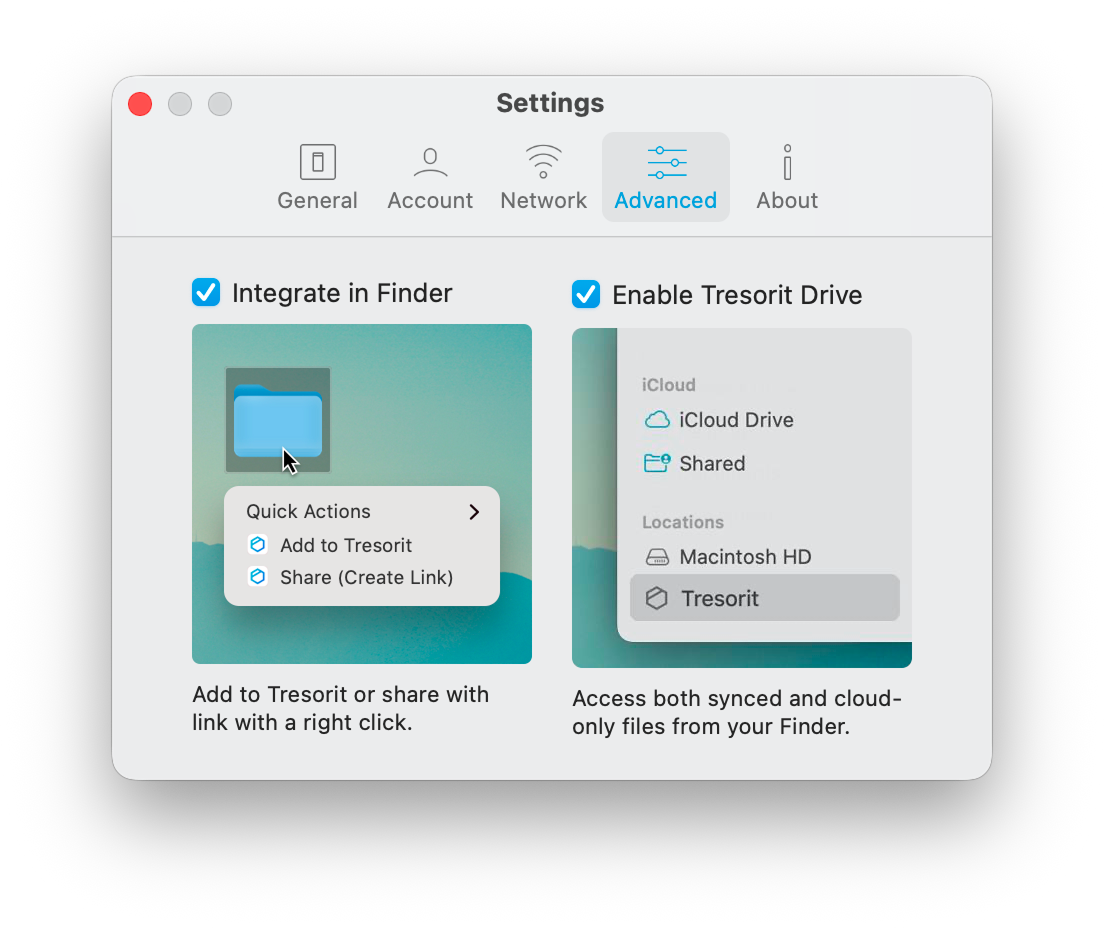 Tresorit-drive-setting