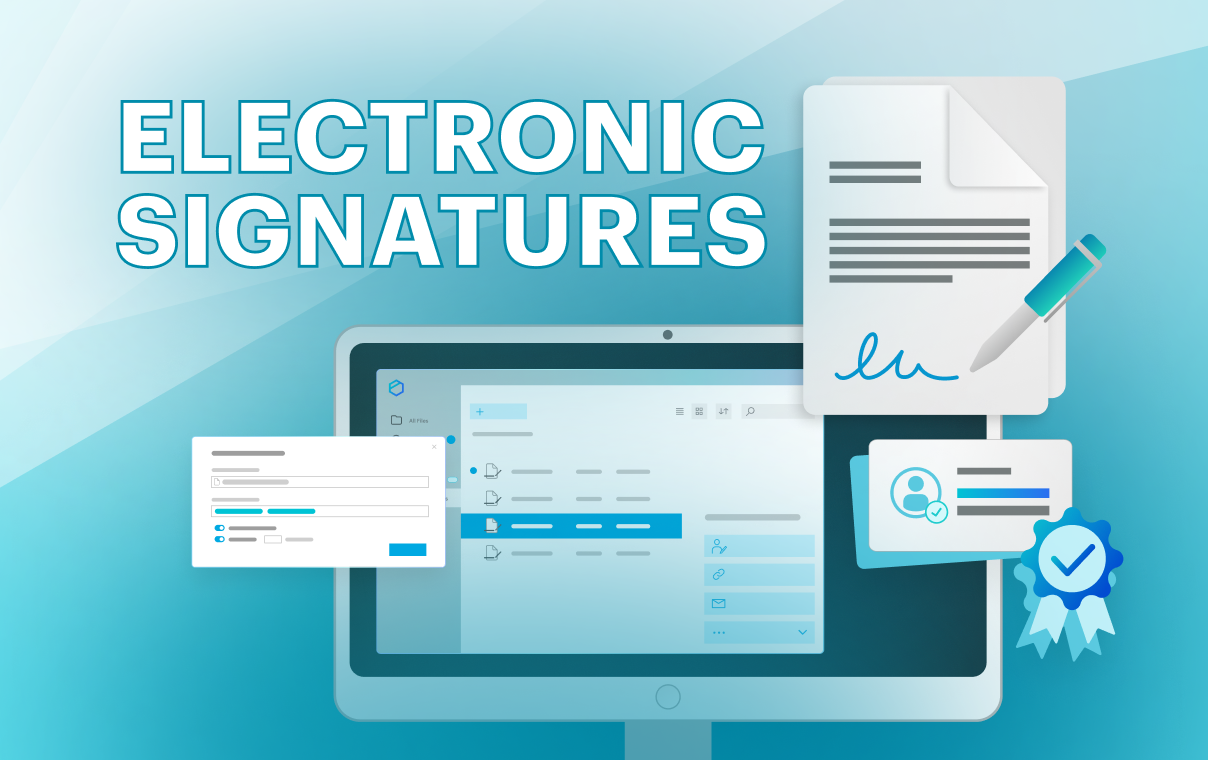 How electronic signatures save time and simplify document management
